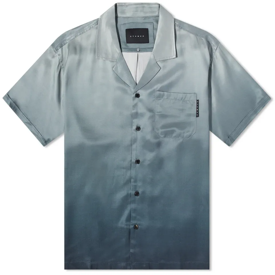 Gradient Camp Collar Vacation Shirt