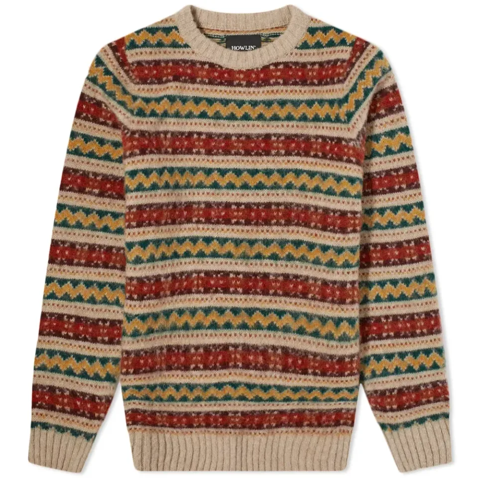 Howlin' A Day In The Wool Fair Isle Crew Knit