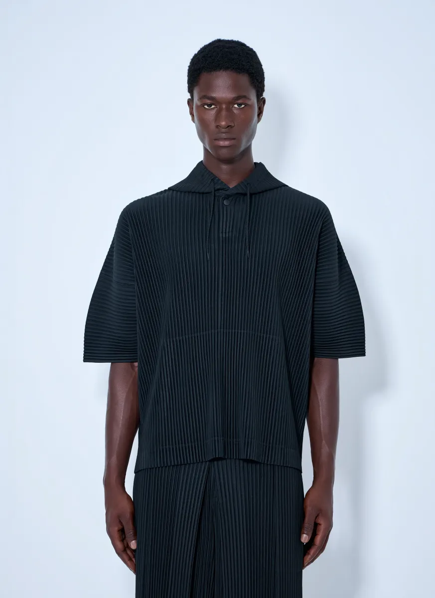 Pleated Short Sleeve Shirt