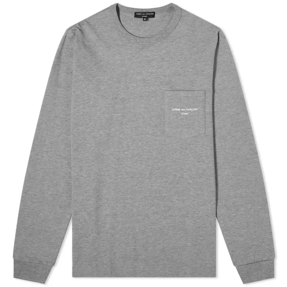 Comme Des Garcons Homme Long Sleeve Logo T-Shirt