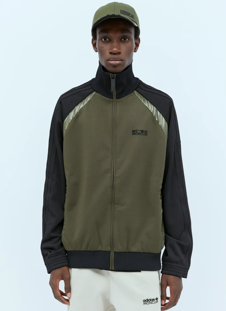 Logo Applique Zip Up Cardigan