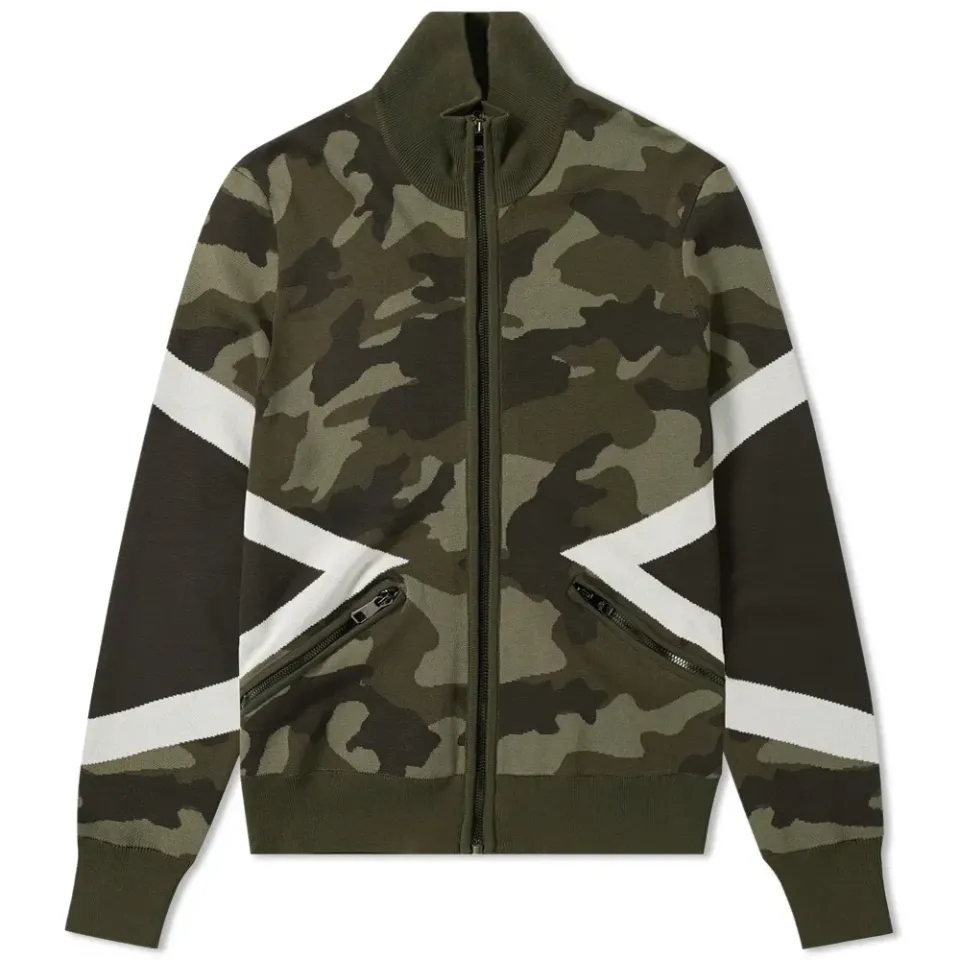 Camo Zip Knit Jacket