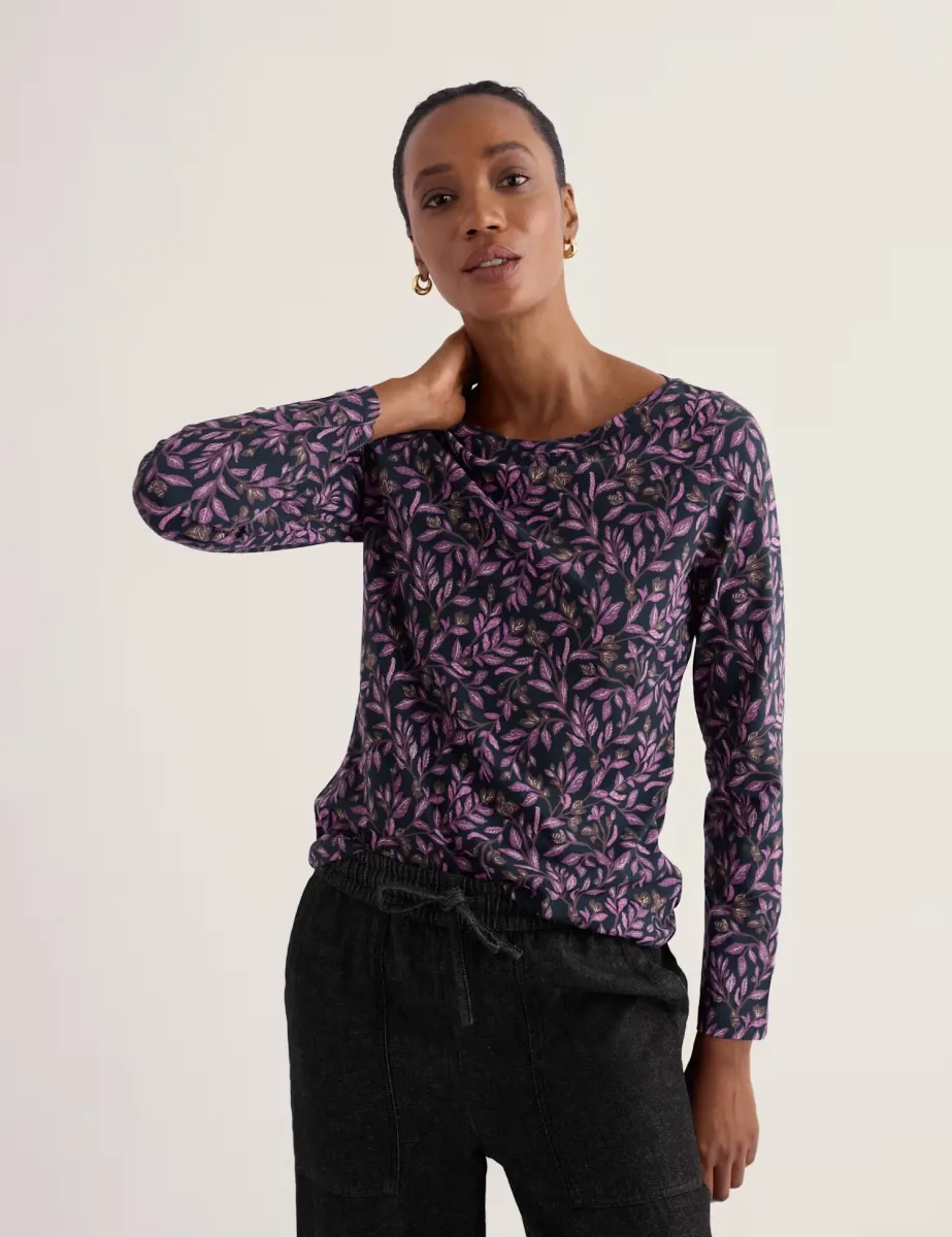 Pure Cotton Printed Fitted Top