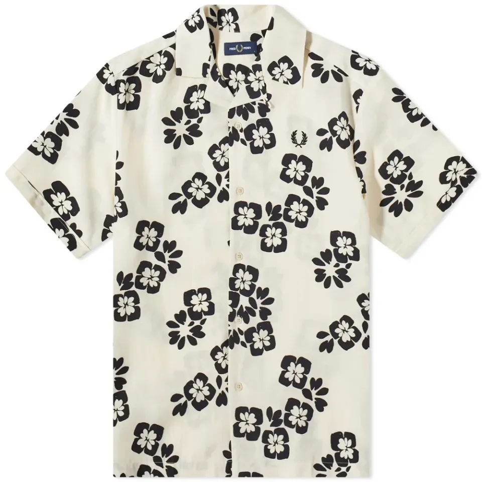 Floral Print Revere Shirt