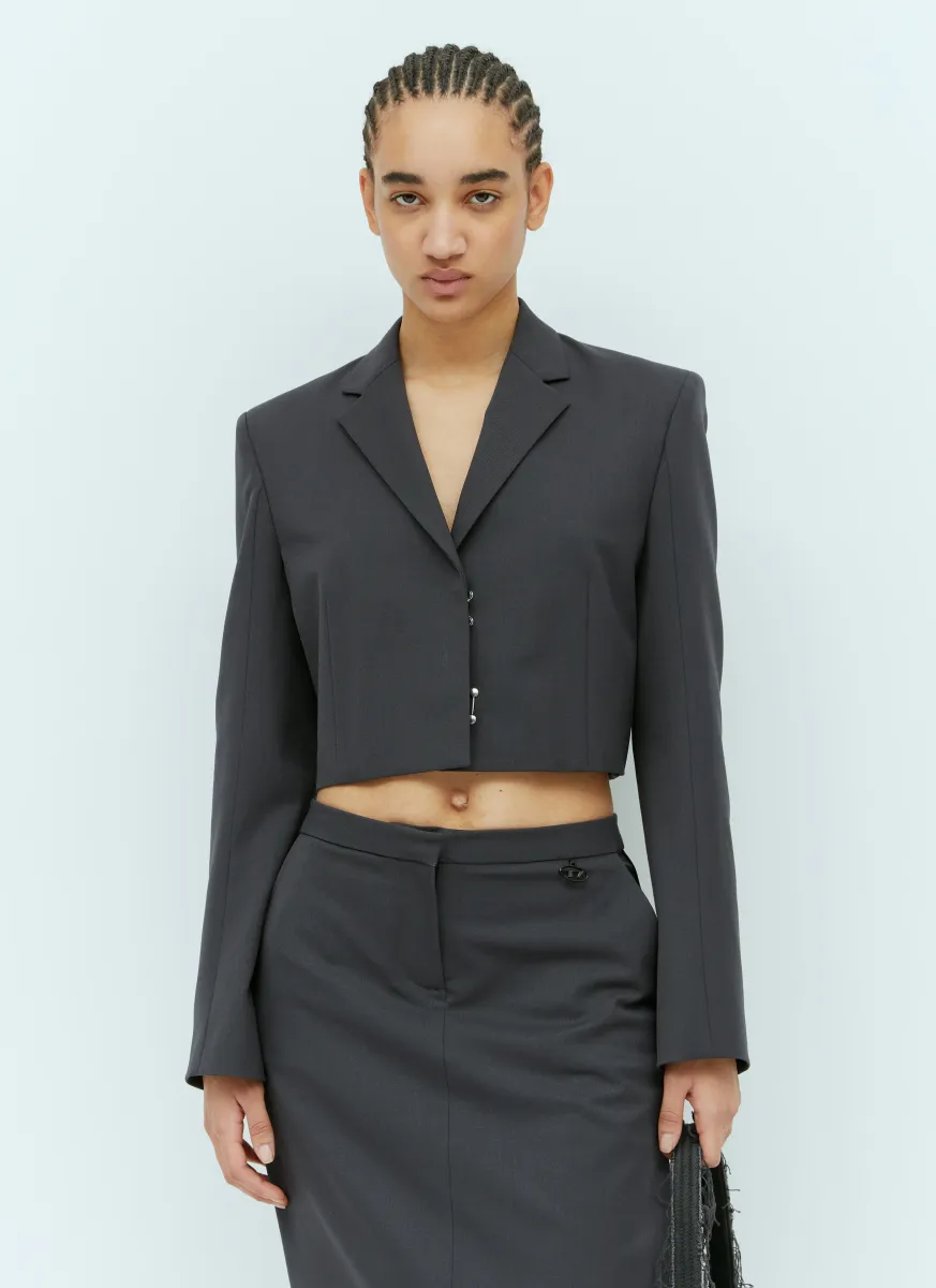 G-Milla-P1 Tailored Crop Blazer