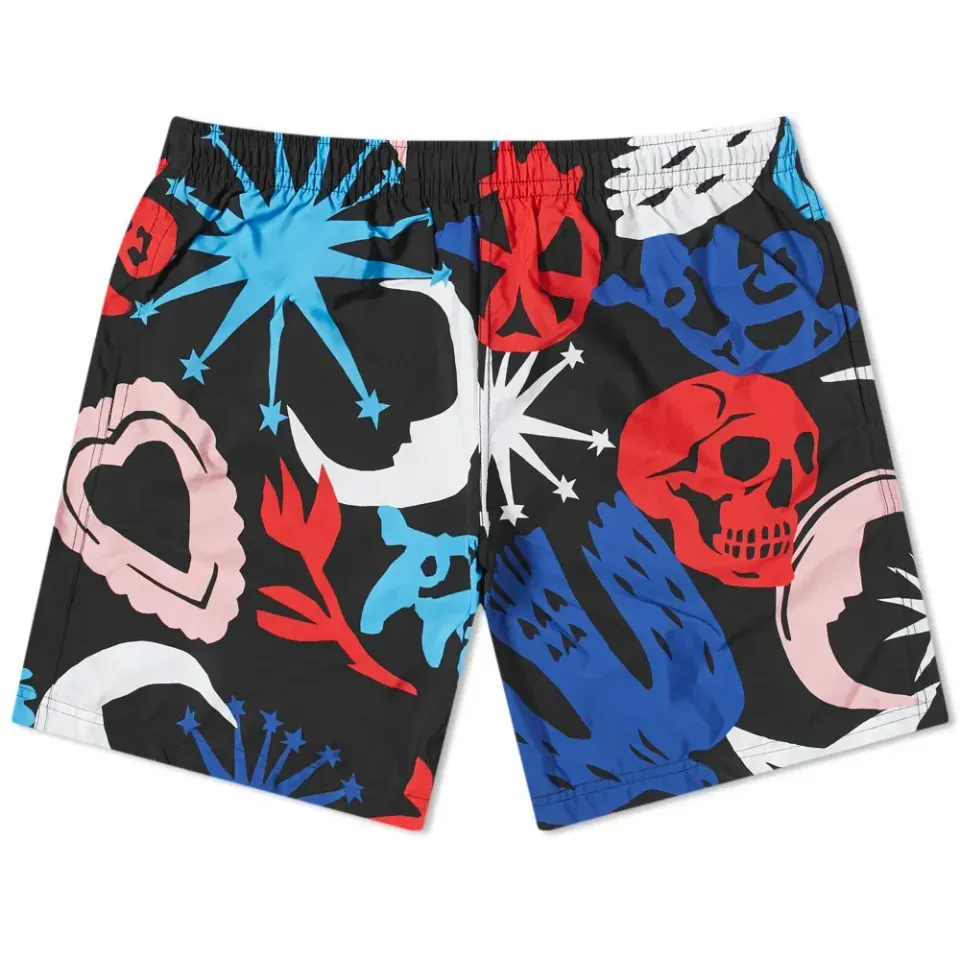 Graffiti Print Swim Short