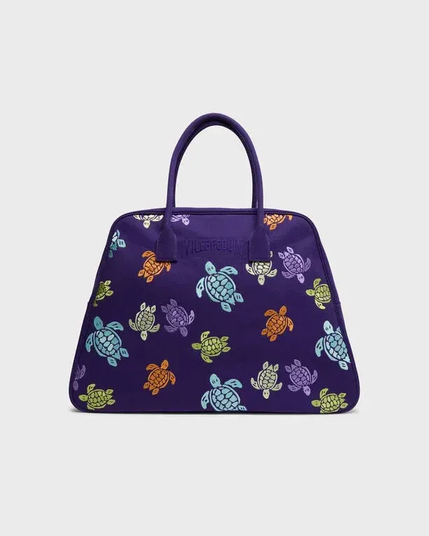 Bowling Canvas Bag Multicolor Turtles Dance