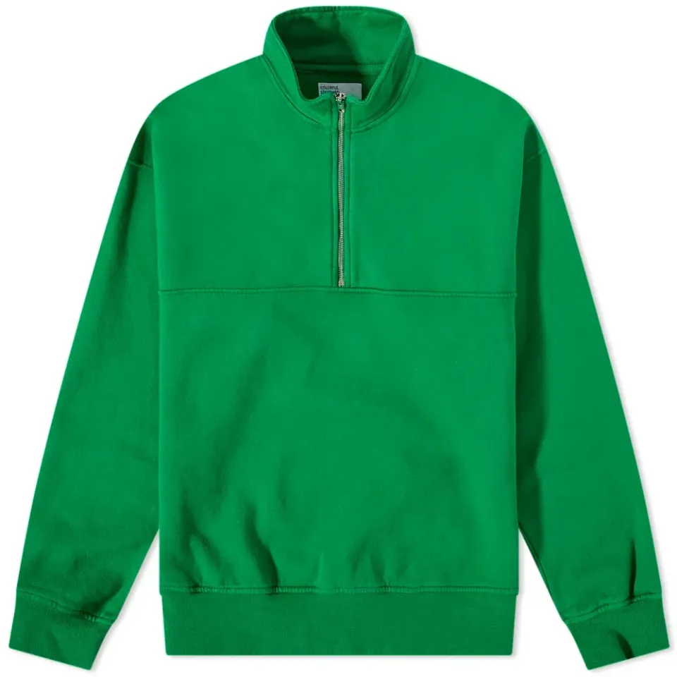 Organic Quarter Zip Crew Sweat