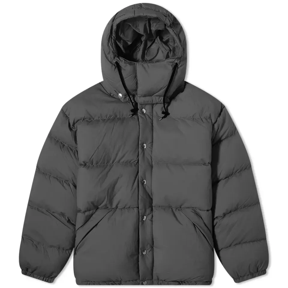 Nylon Hooded Down Jacket