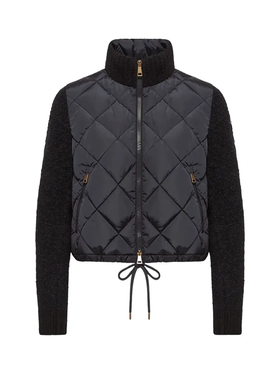 Women Padded Cardigan Navy