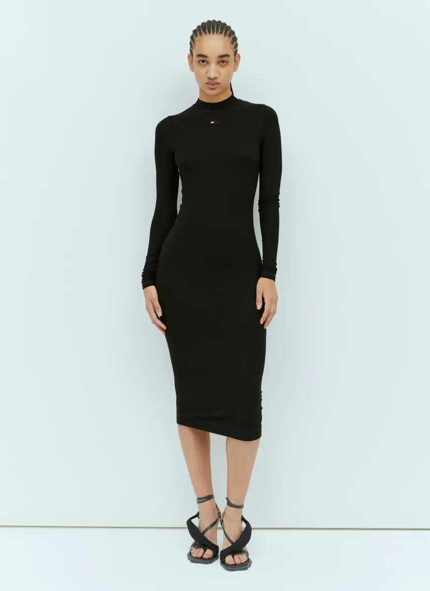 D-Mokky-Ls-Mocrodiv Knit Midi Dress