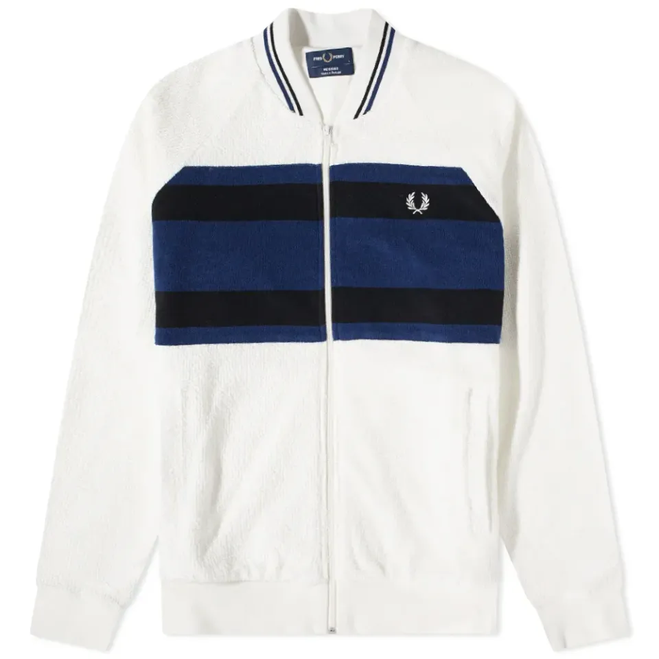 Towelling Bomber Jacket