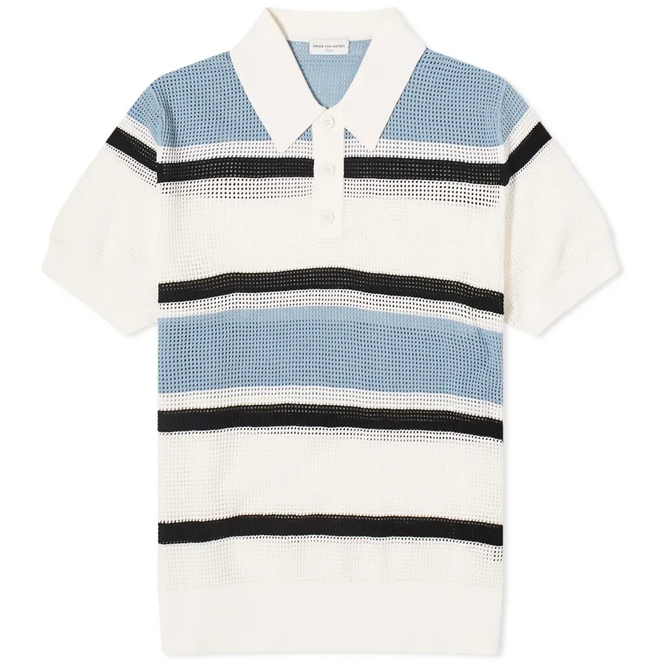 Mindo Stripe Knit Polo