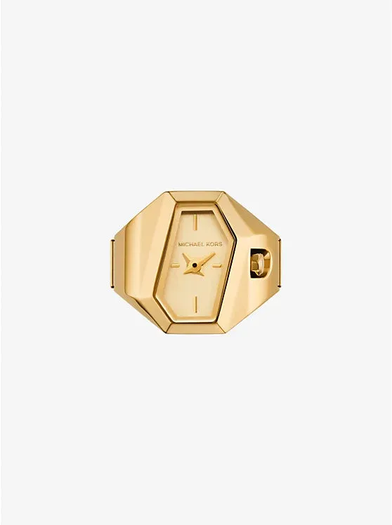 Suri Gold-Tone Ring Watch