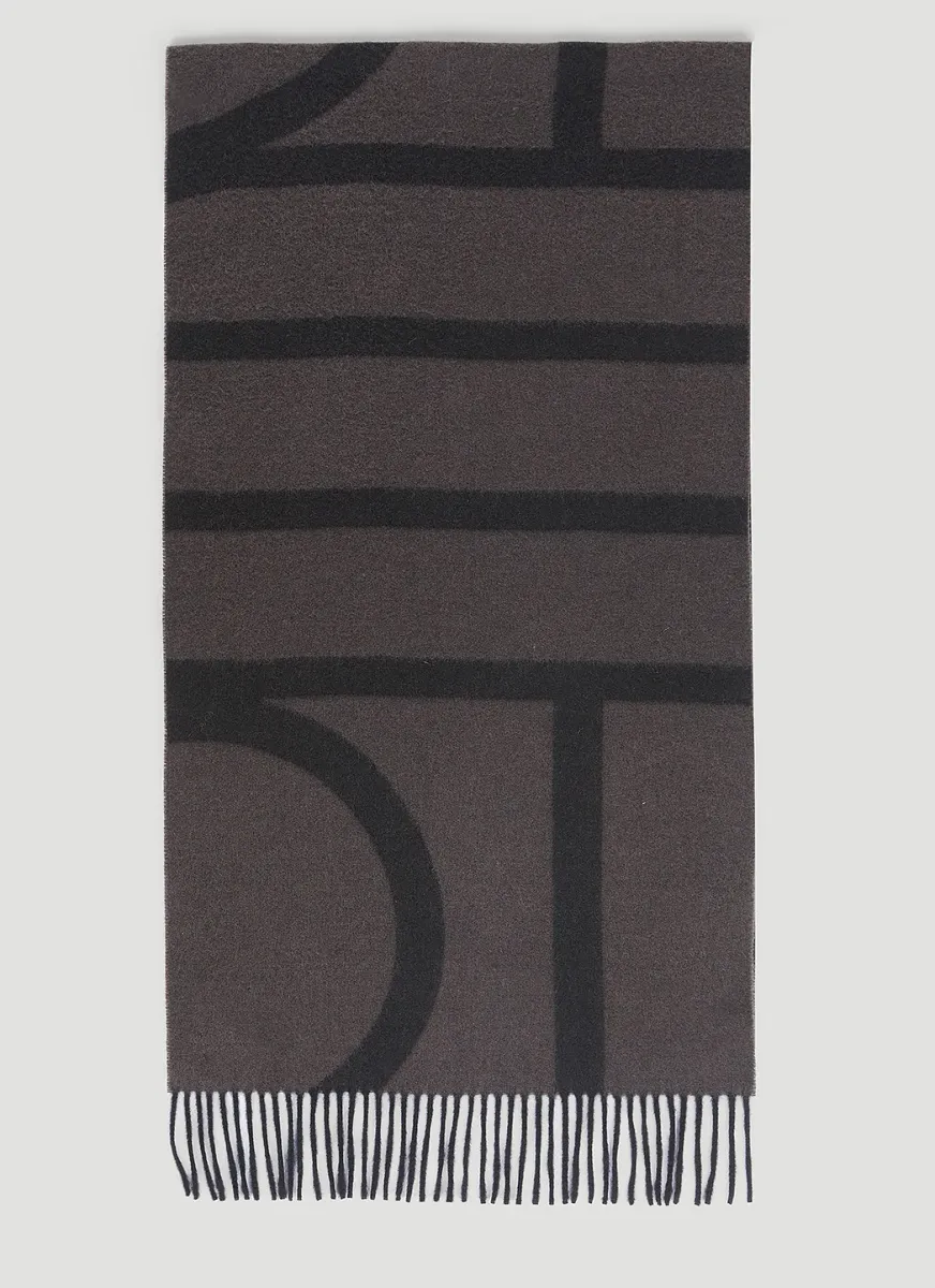 Monogram Jacquard Wool Scarf