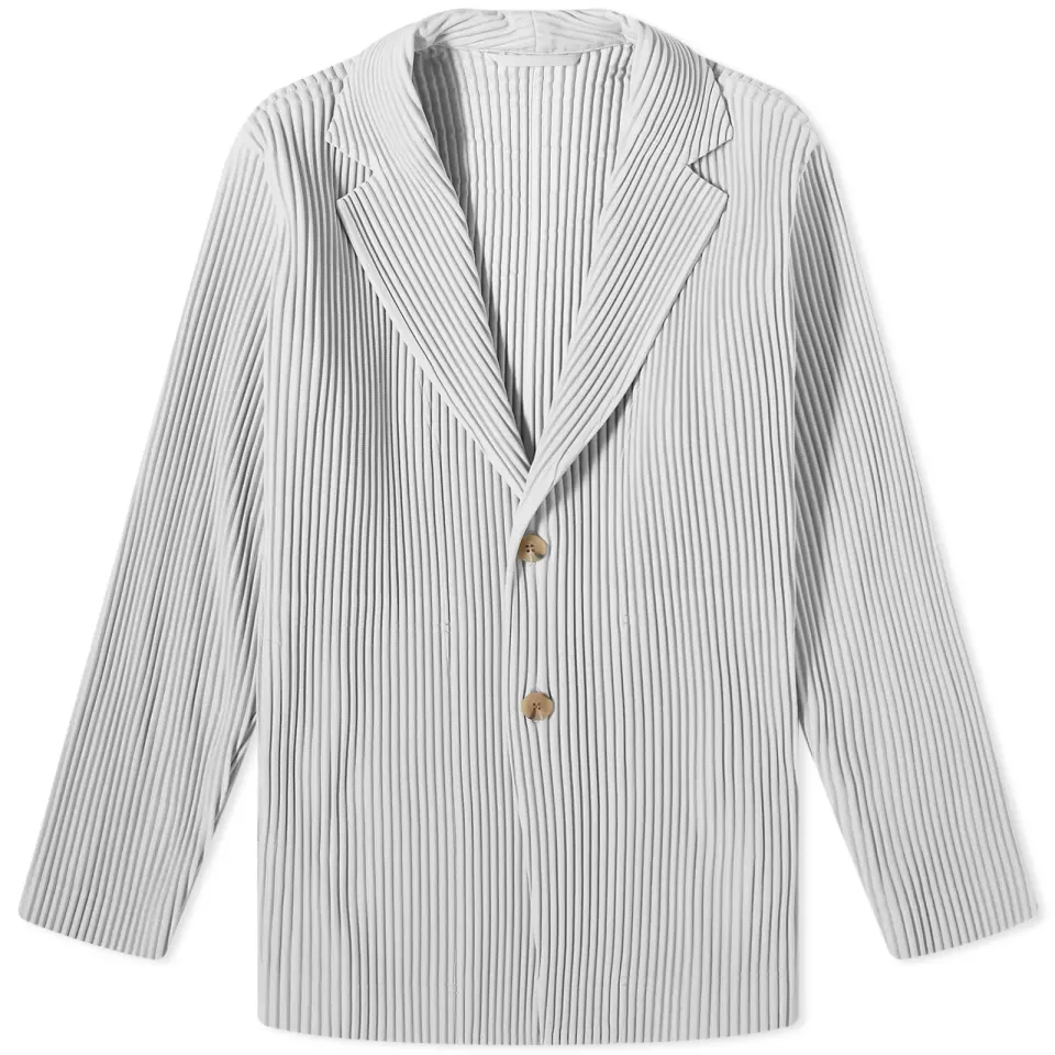 Pleated Single Breasted Jacket