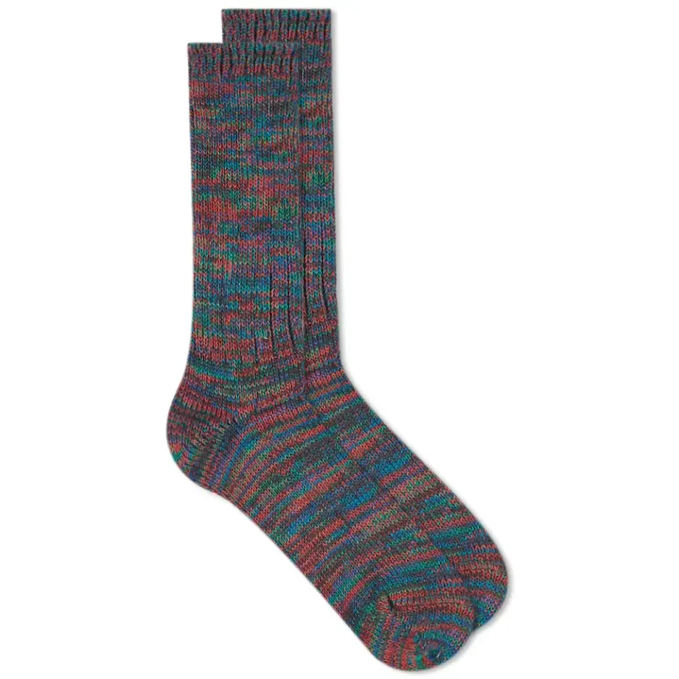 5 Colour Mix Crew Sock