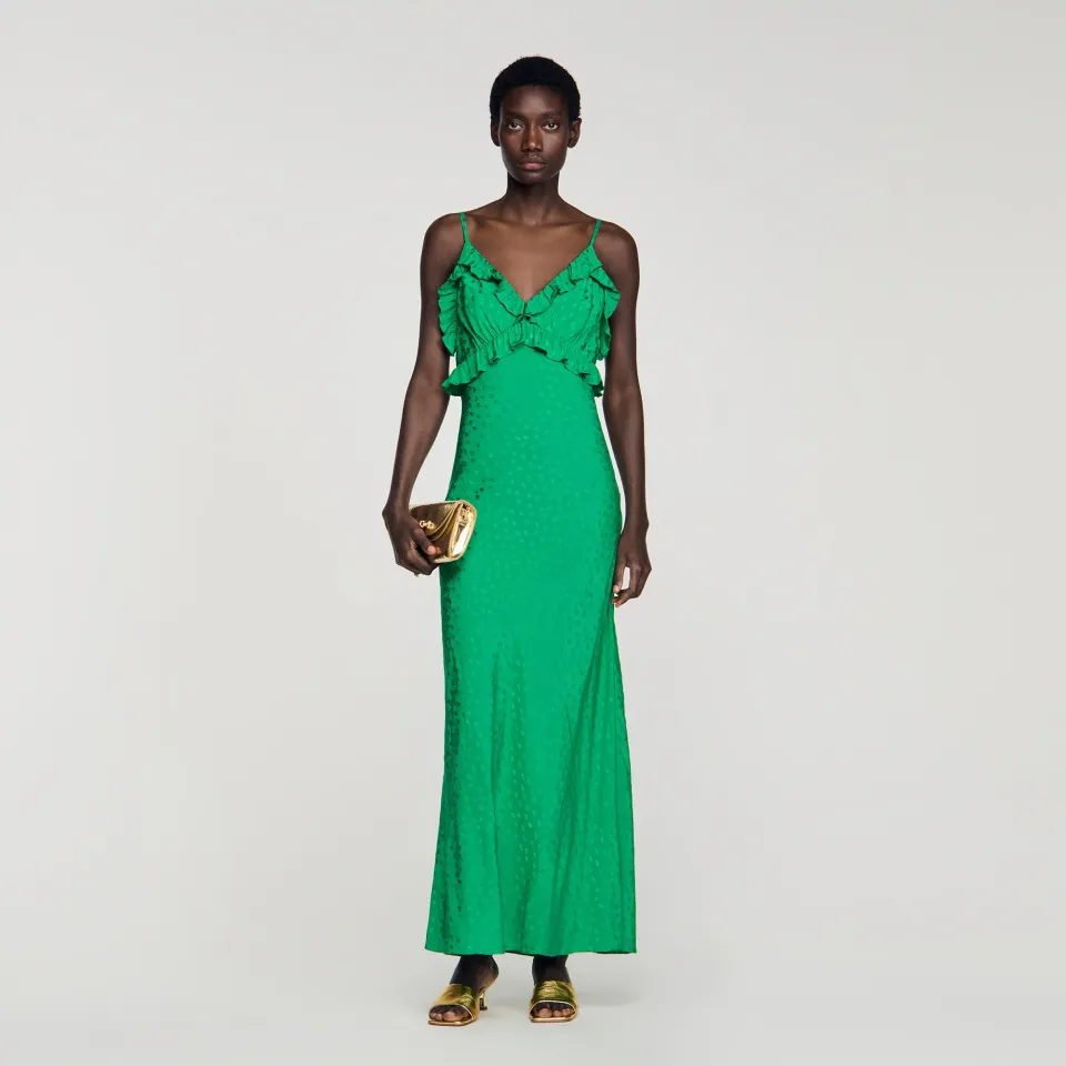 Maxi dress with straps