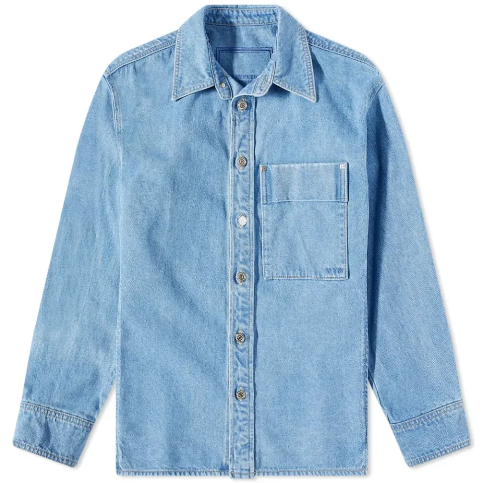 Back Logo Denim Shirt