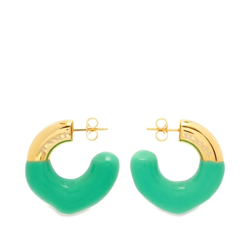 Rubberized Hoop Earring