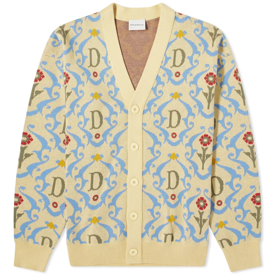 Drôle de Monsieur Intarsia Ornaments Cardigan