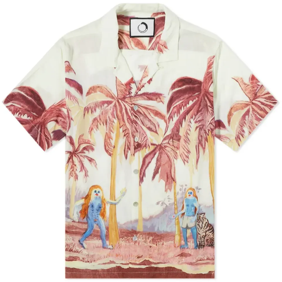 Rimba Light Beach Print Vacation Shirt