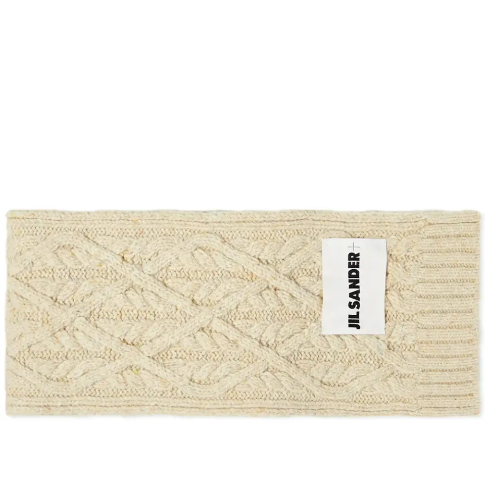 Plus Knitted Logo Scarf
