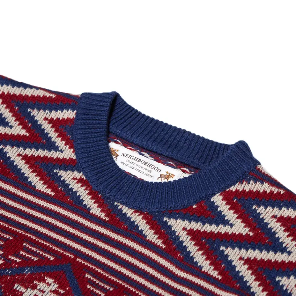Red Men Crew Neck Knit