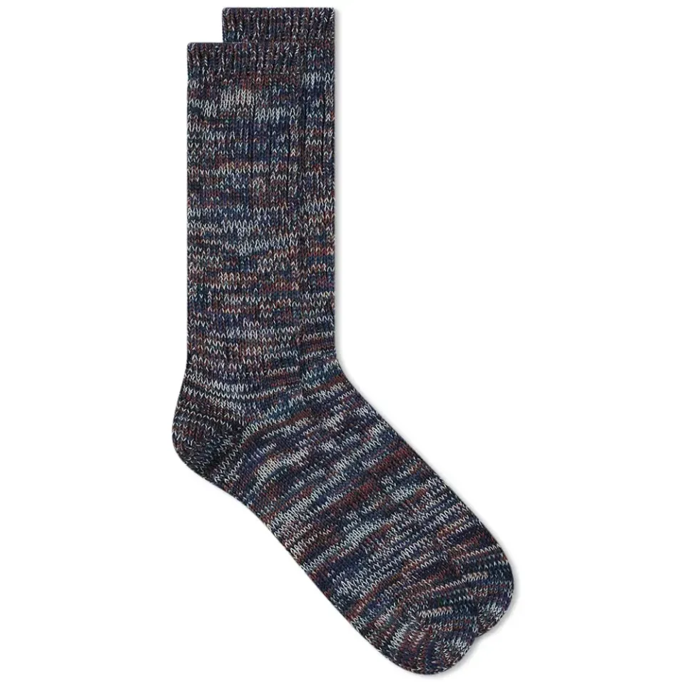 5 Colour Mix Crew Sock