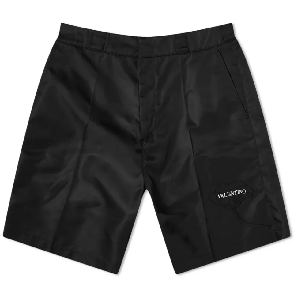 Flower Patch Logo Nylon Shorts
