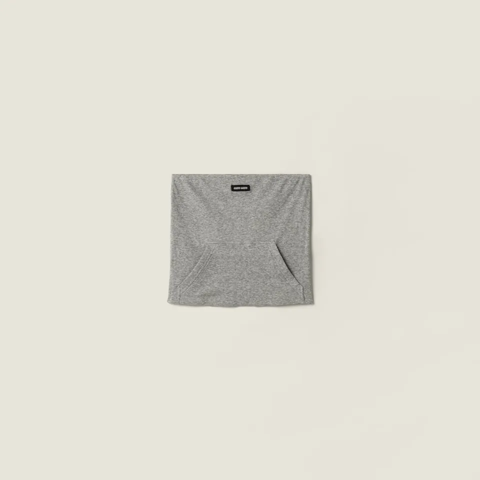 Ribbed jersey top