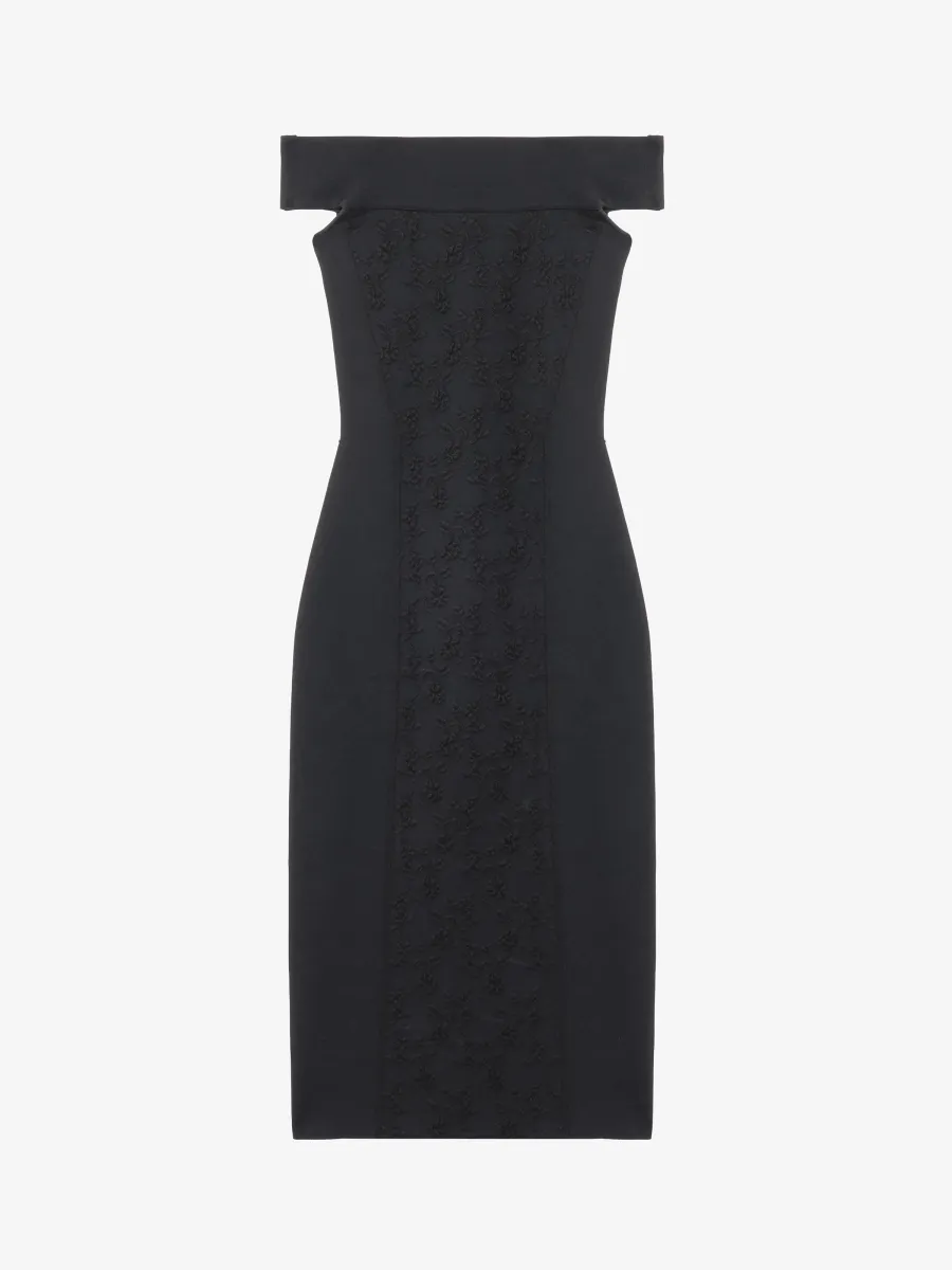 Floral Jacquard Pencil Dress