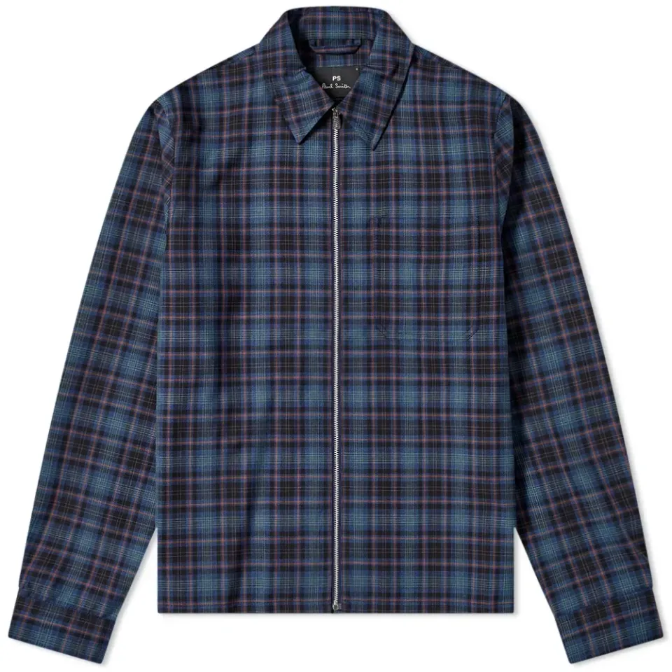 Check Zip Jacket