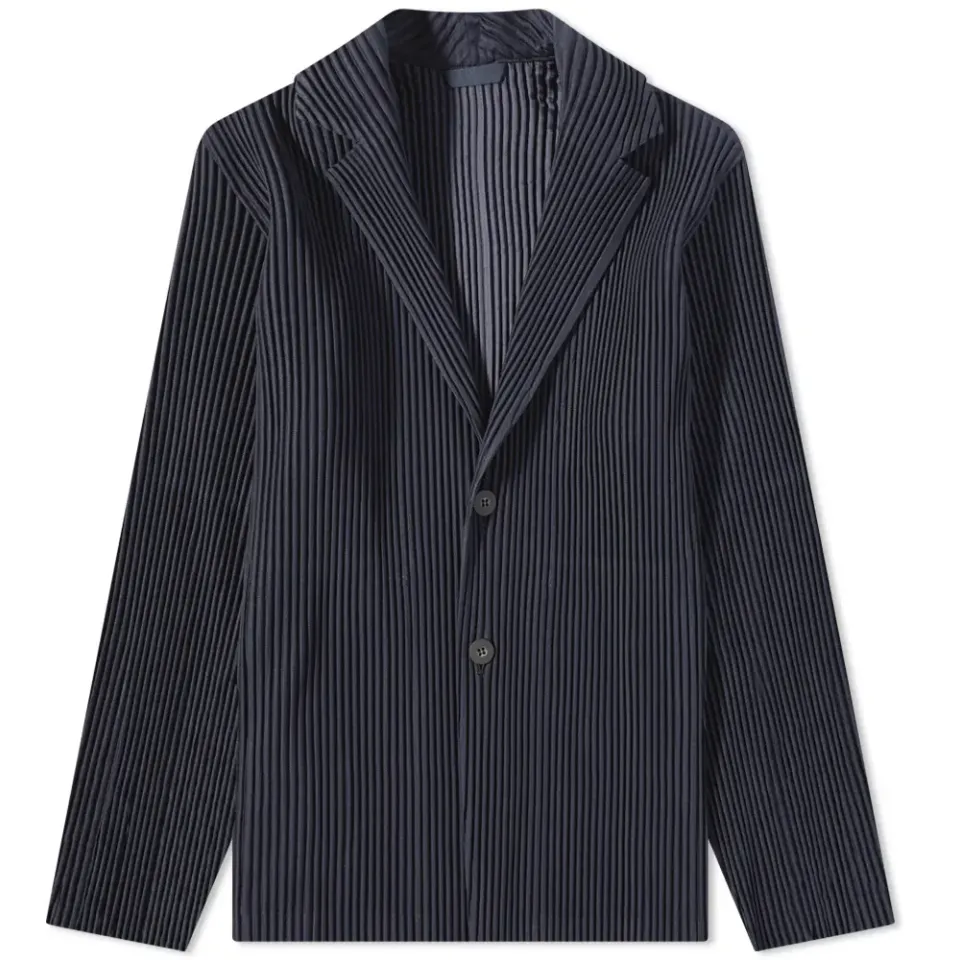 Pleated Single Breasted Jacket