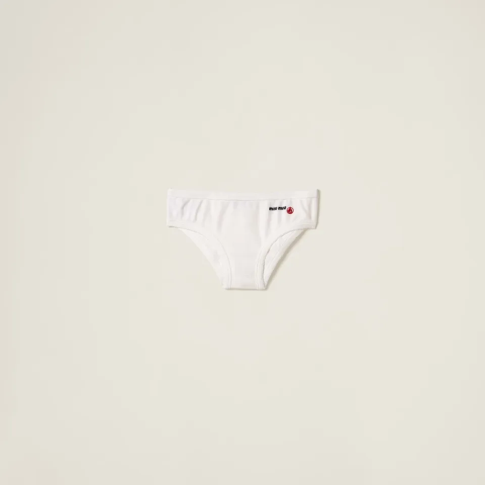 Petit Bateau X Miu Miu stretch jersey briefs