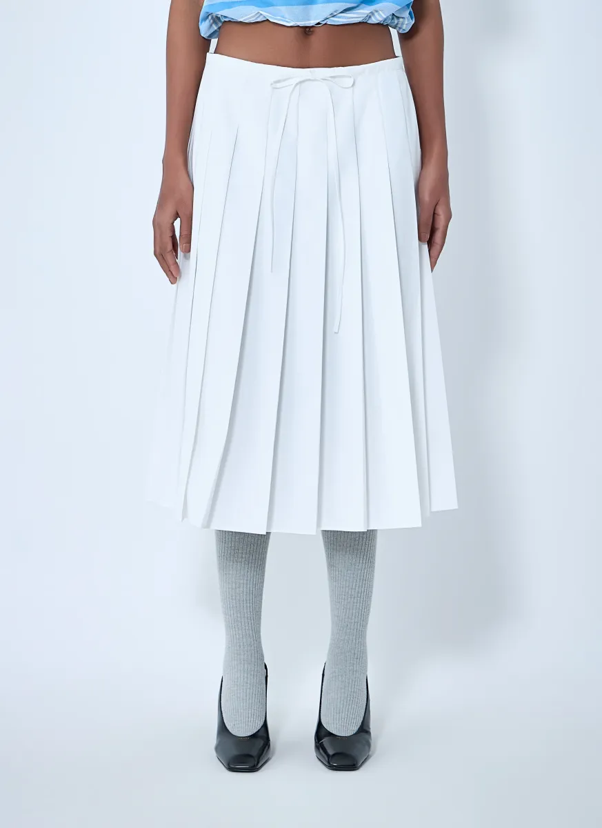 Pleated Midi Skirt