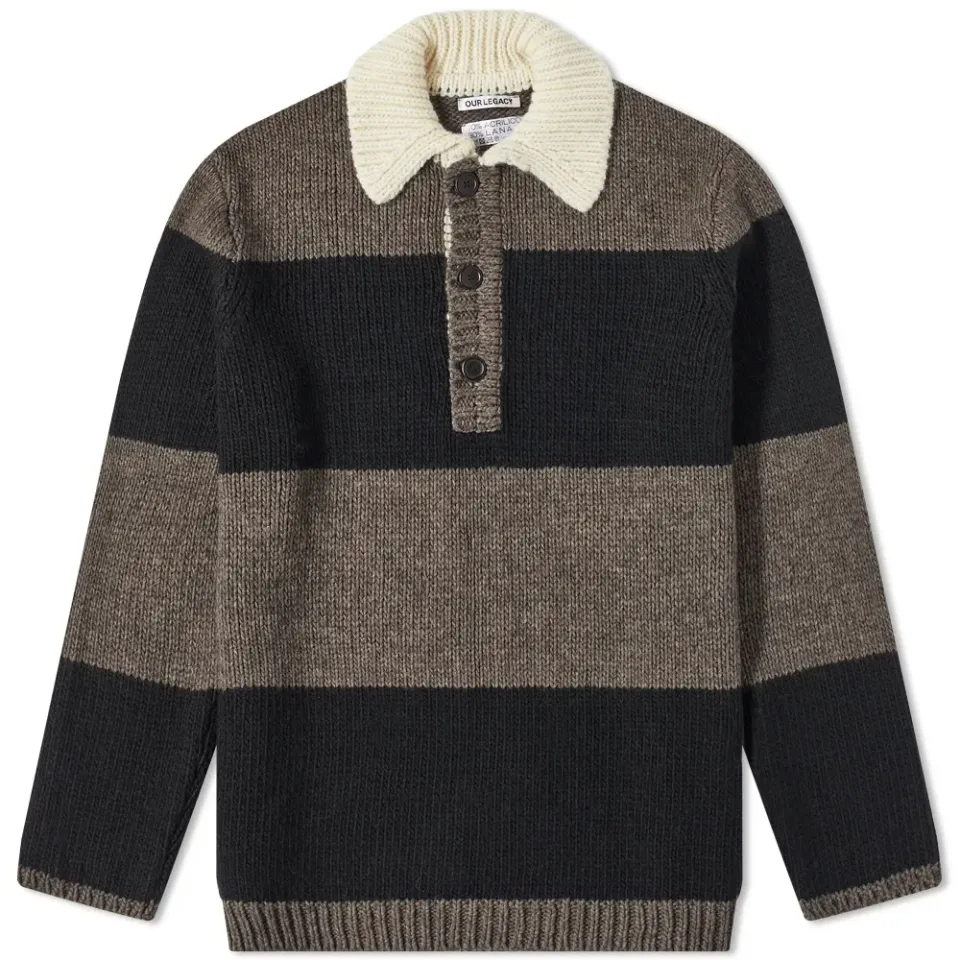 Chunky Polo Collar Knit