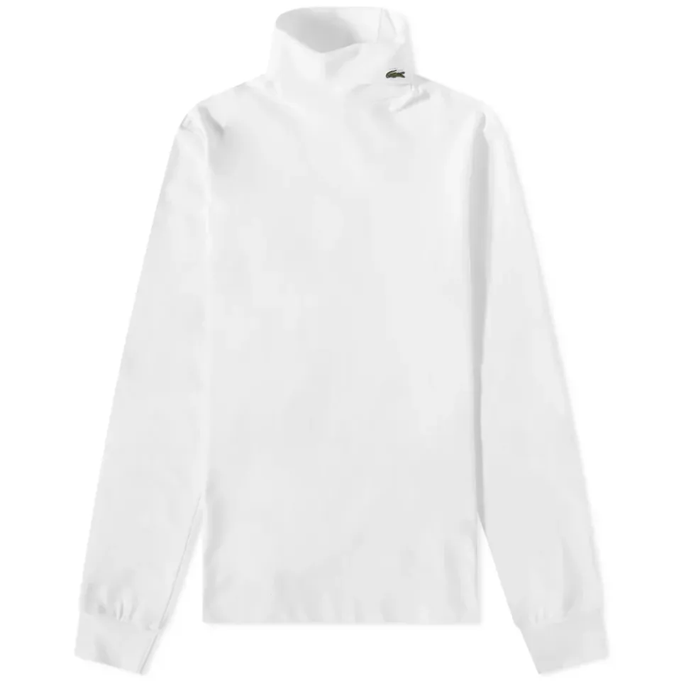 Long Sleeve Pique Roll Neck
