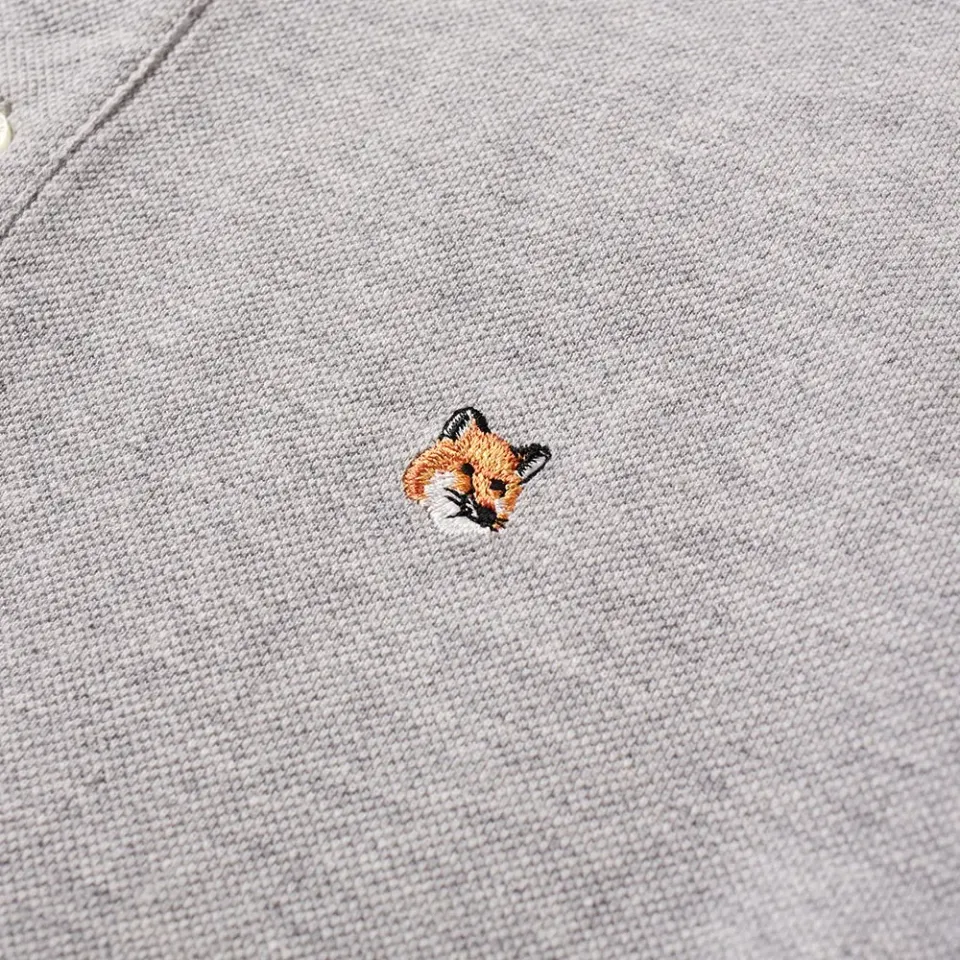 Maison Kitsuné Embroidered Fox Head Polo