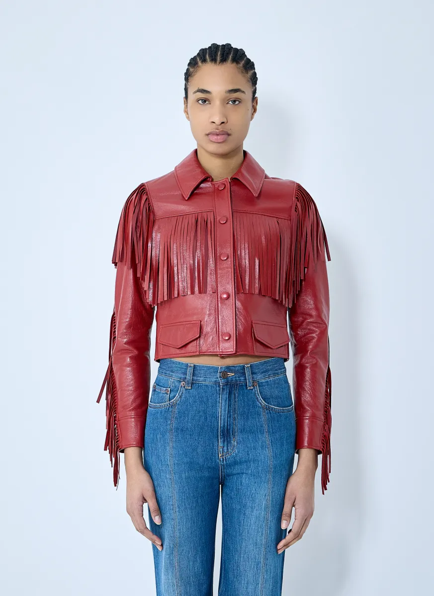 Fringed Leather Jacket