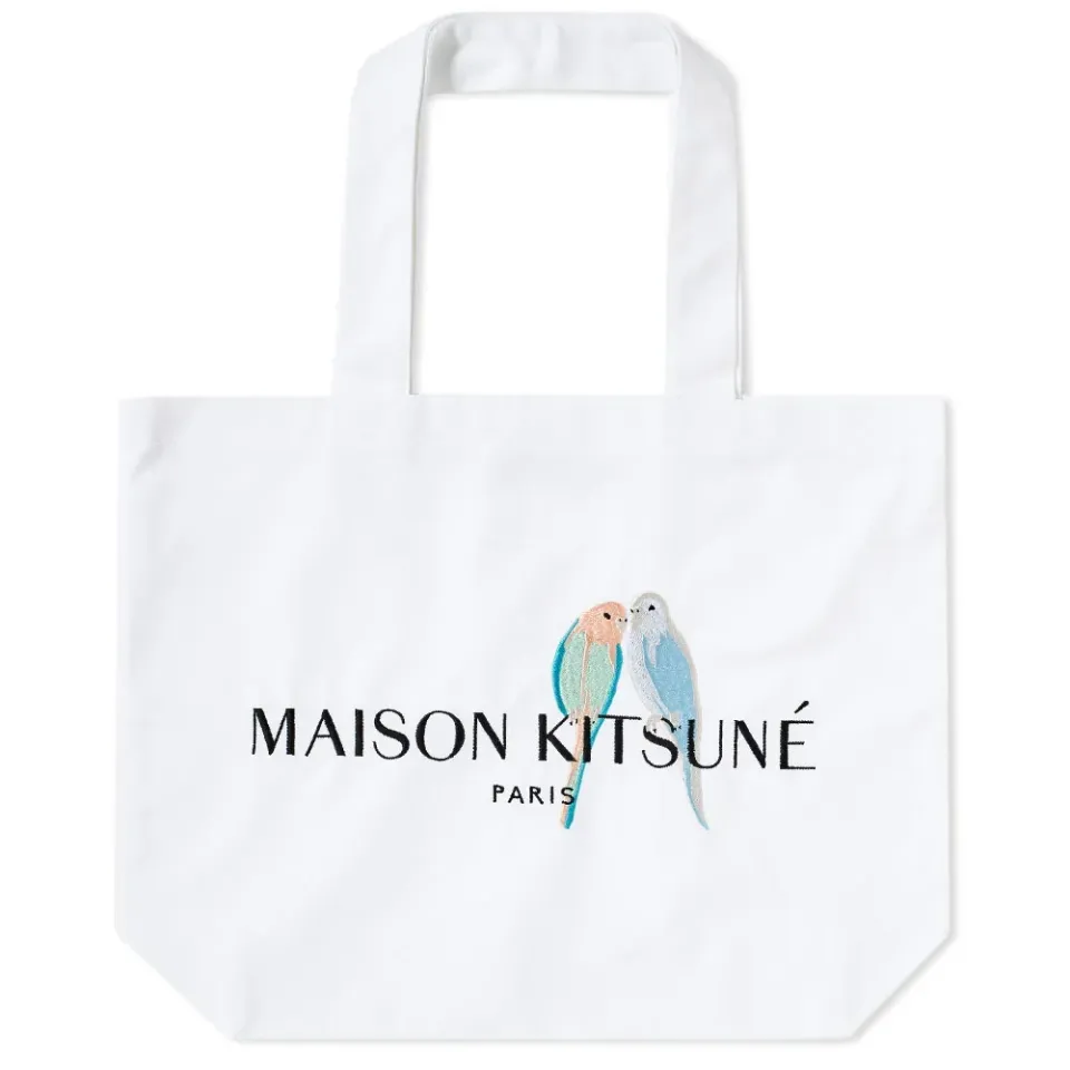 Maison Kitsuné Lovebirds Tote Bag