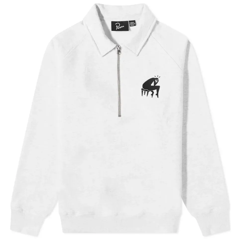 Backwards Half Zip Sweat