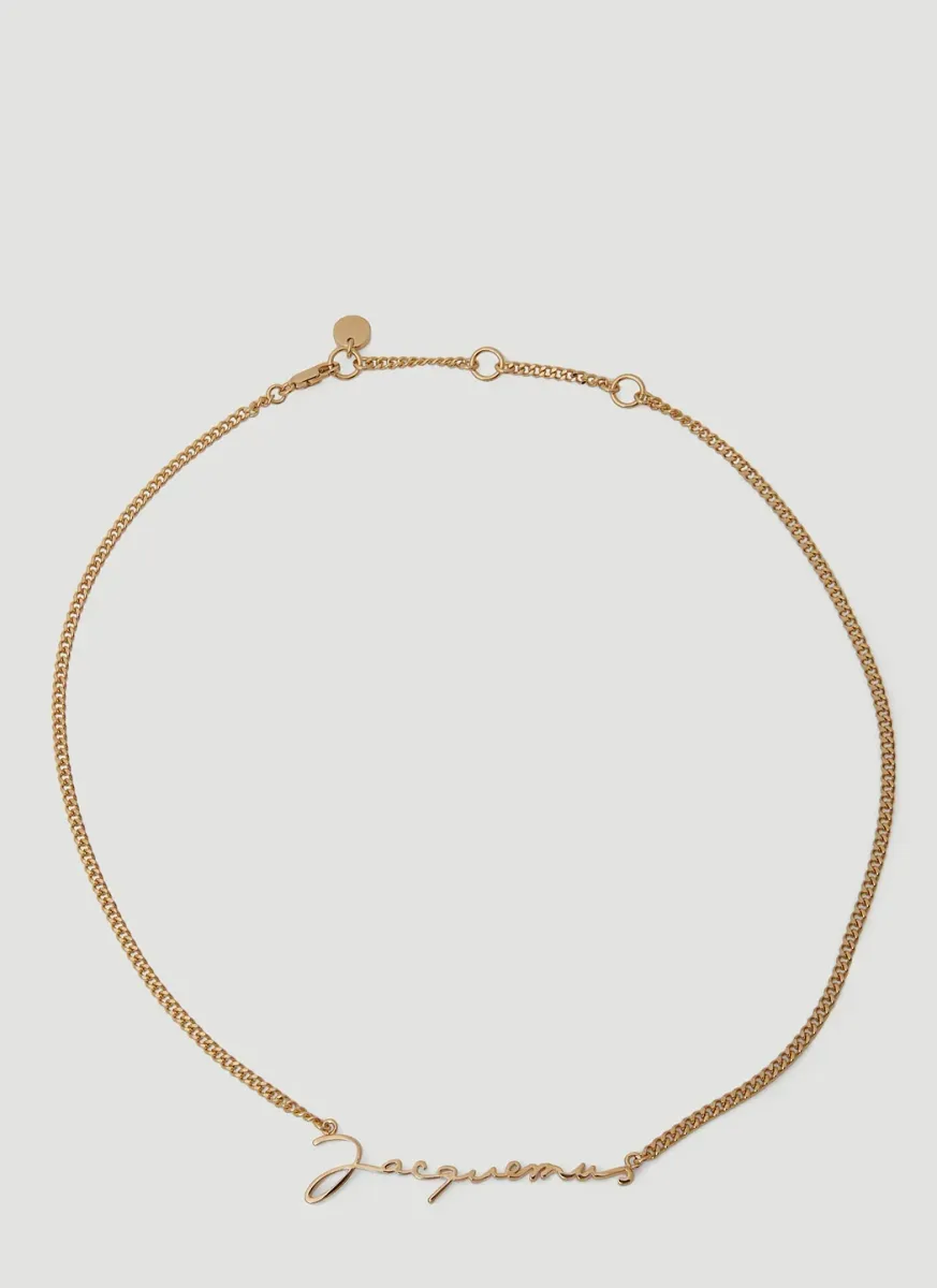 Logo Plaque Necklace