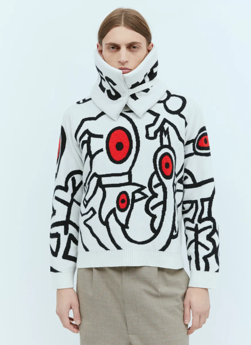 Detachable Collar Sin Knit Sweater