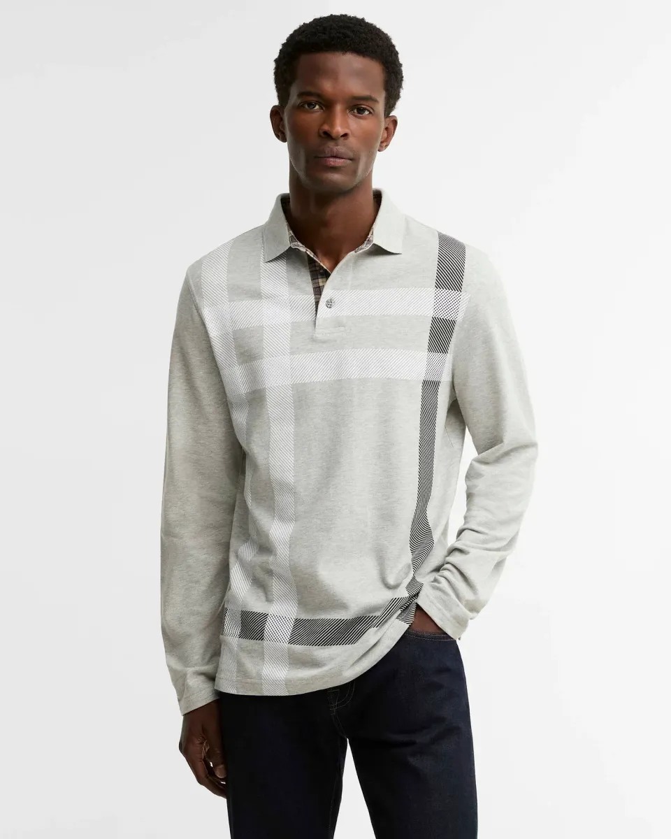 Blaine Tartan Long-Sleeved Polo Shirt