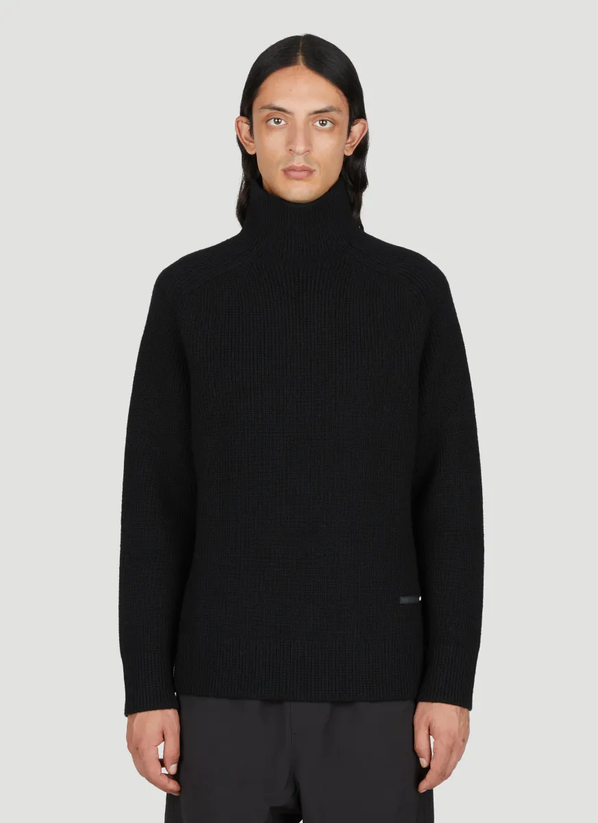Peak High-Neck Knit Sweater
