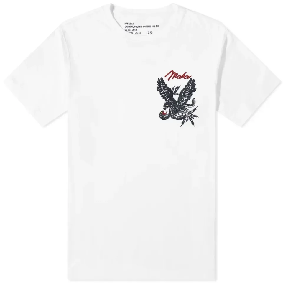 Maha Eagle vs Snake Embroided T-Shirt