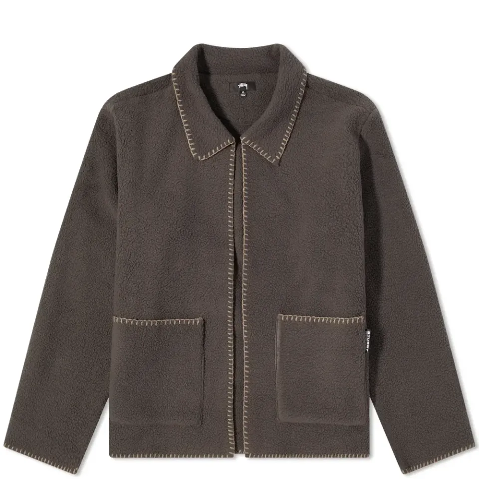 Woodsy Blanket Stitch Crew Sweat