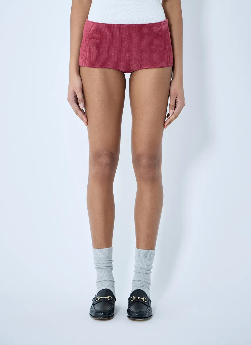 Suede Mini Shorts