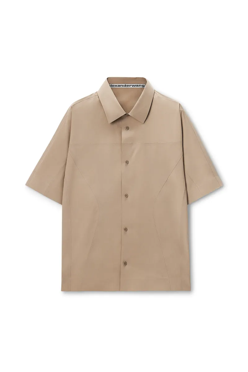 PERFORATED LOGO SHORT SLEEVE SHIRT